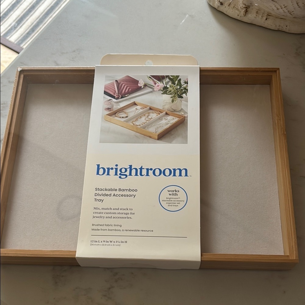 Stackable Bamboo
Divided Accessory
Tray new 🆕